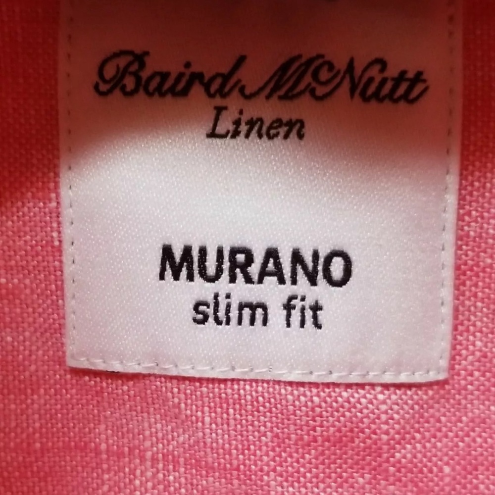 Baird McNutt linen shirt. Murat slim fit. Size large. - Picture 2 of 4